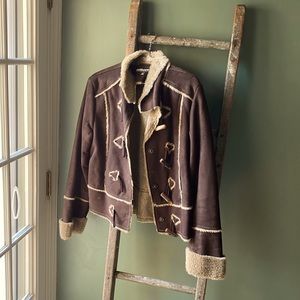 Faux leather, Faux fur women’s jacket